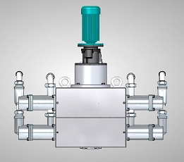 Electric bellow pump front view Electric bellow pump front view